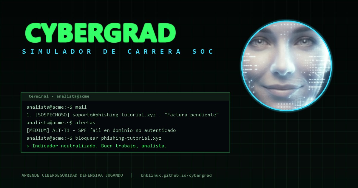 CYBERGRAD — Simulador de carrera SOC + Red Team